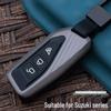 Suzuki UY125 Motorcycle Key Cover: Metal Remote Control Protective Case with Key Bag and Buckle
