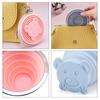 Folding Cup 180ml Food Grade Silicone Water Cup Portable Silicone Retractable Environmental Friendly Drinkware