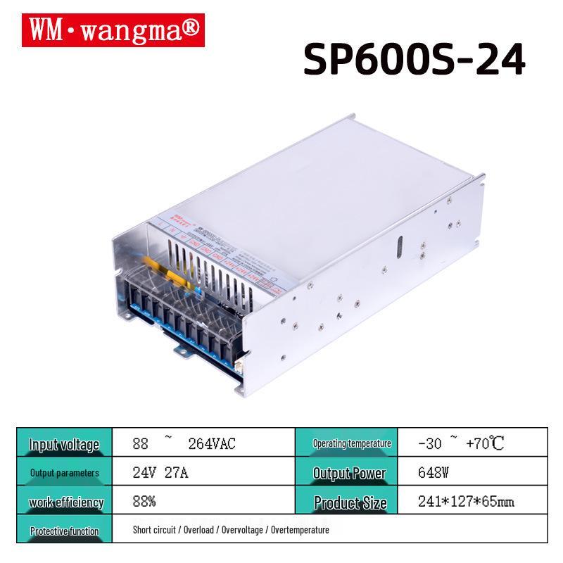 600W 12V to 220V Integrated PFC Power Supply, 53A High-Power Switching
