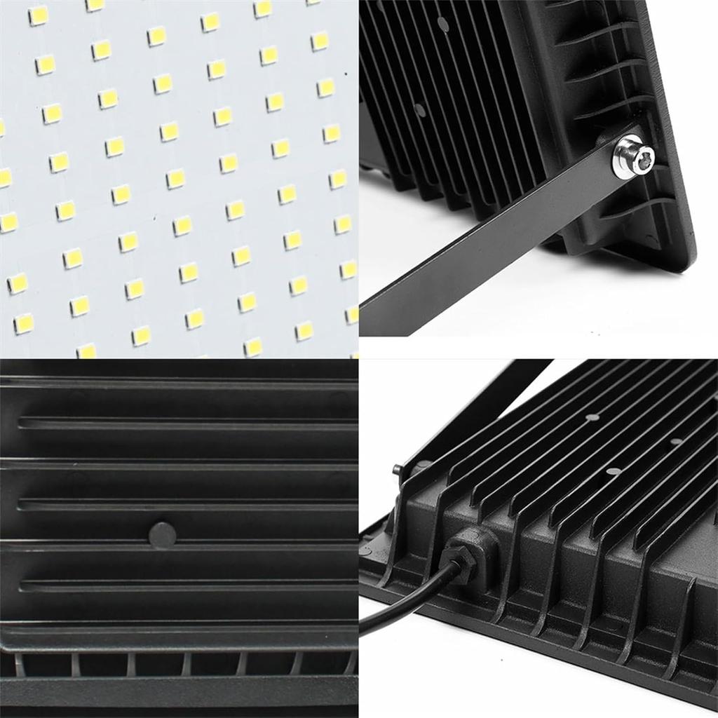 100W LED Flood Light Outdoor - Super Bright IP66 Waterproof Security Light with 120° Beam Angle, Aluminum Housing for Yard, Garden, Garage, Stadium