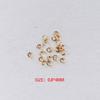 **0.8mm Steel & Gold/Rose Gold Stainless Open Jump Rings - 100 Pack**