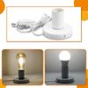 Simple E27/E26 Screw Desktop Lamp Base with Switch US Plug Lamp Universal Hanging Lamp Home Lighting