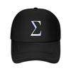 Sigma Greek Letter Symbol Chrome Carbon Style Baseball Cap Fishing Hat Hood Luxury Man Cap Party Hat Mens Hats Womens