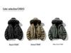 HL Winter Style Men's Thick Hooded Cotton Jacket with Large Fur Collar - For Middle-Aged and Young Men