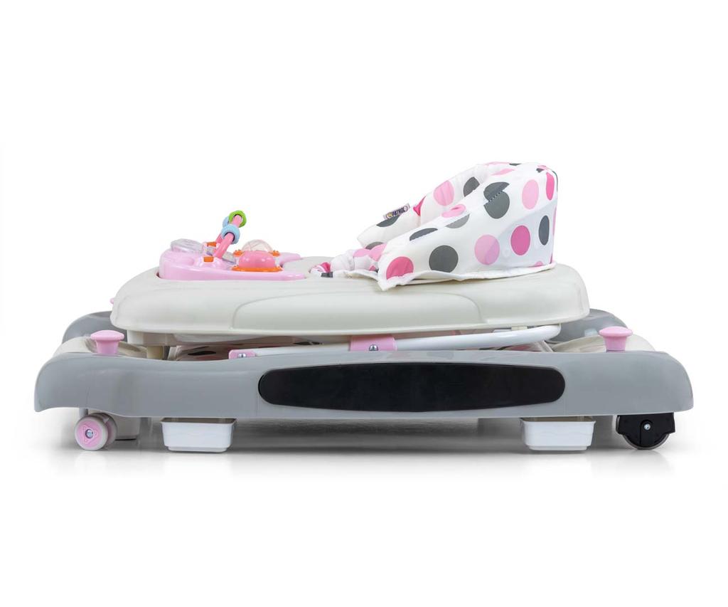 MILLY MALLY 5701 Patrol Plus Pastel Dots Baby Walker
