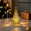 Christmas Tree Night Light Glow In The Dark Crystal Christmas Tree Lamp Christmas Desktop Ornaments Xmas Navidad Decoration