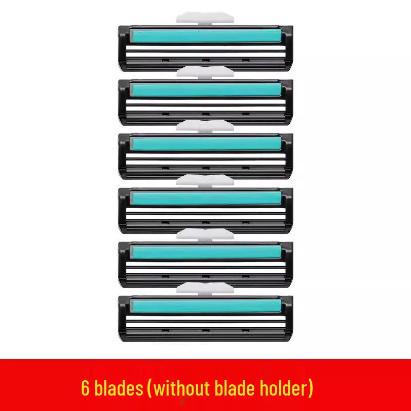 Men's Universal Double-Layer Razor Head: 2-Layer Blade for Beard & Face Shaving