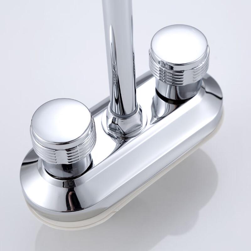 TLXT Double-Hole Hot & Cold Basin & Kitchen Faucet
