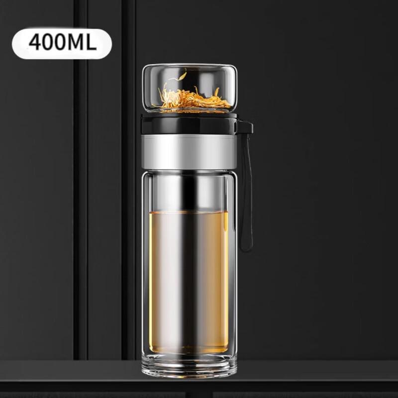 OLOEY Premium Double-Wall Glass Tea Infuser Set