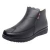 Cotton shoes women's winter velvet warm medium women's boots elderly short boots flat non-slip middle-aged and elderly women's shoes cotton boots