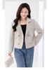2025 Autumn/Winter Women's Double-Sided Cashmere Coat, Short Suit Collar, Korean Style, 100% Wool.