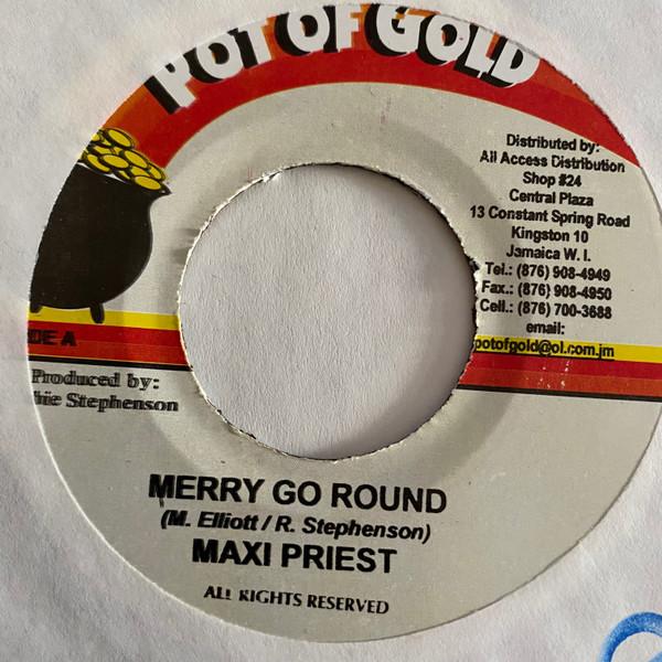 

7inch Record MAXI PRIEST - Merry Go Round NONE Pot Of Gold 2006 Jamaica Reggae, Ska & Dub Used