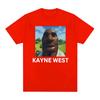 Lustiges Kanye West Meme Grafik T-Shirt Herrenmode Rundhals Kurzarm T-Shirts Unisex Hip Hop Gothic Rap T-Shirt Streetwear