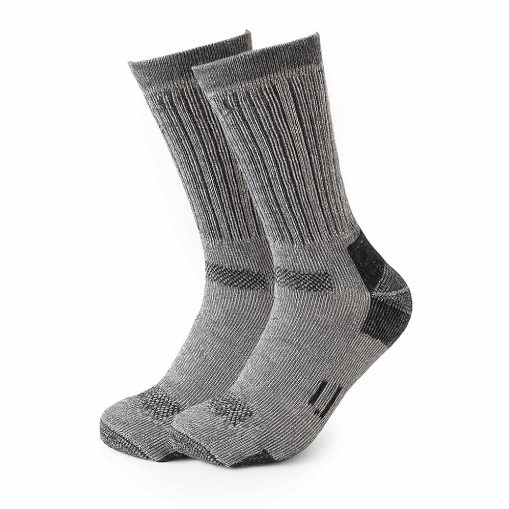 Fashion Fuzzy Merino Wool Socks Thickened Breathable Men's Walk Warm Anti-Odor Socks Mountaineering Winter Warm Socks For Men