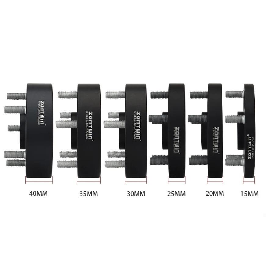 2Pieces PCD 5x114.3 CB 66.6 or CB=54.1mm 20/25/30/35/40mm Aluminum Wheel Spacer Adapter 5 Lug SUIT FOR Universal Car