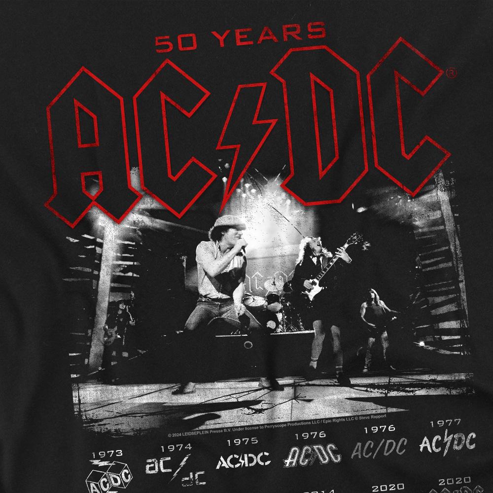 AC/DC Mens Logo Stack T-Shirt