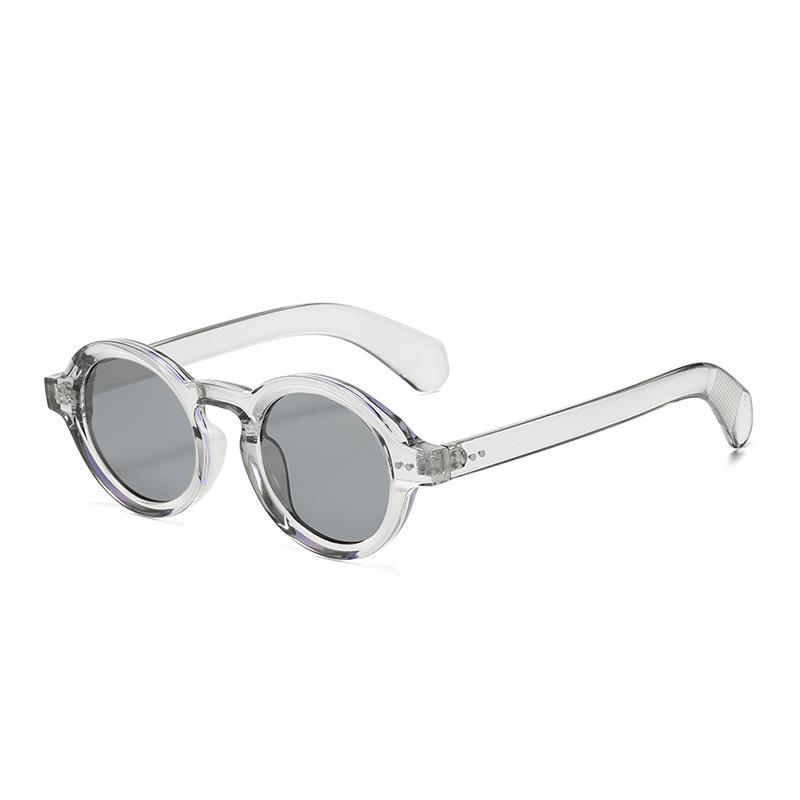 Jett 5171 Women's Polarized Round Frame Rivet Sunglasses - Trendy Street Style