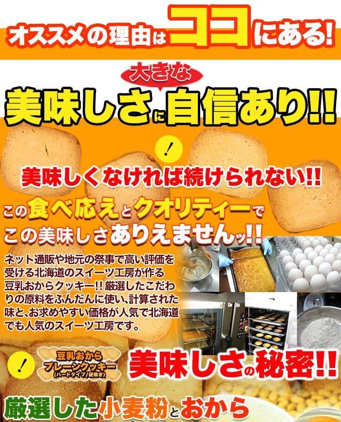 Seikatsu Natural Life Plain Soy Milk Okara Cookies 250g Hard Type Firm Diet Long Seller Dietary Fiber
