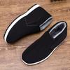 Winter old Beijing cotton shoes men's velvet thickened warm one-pedal cloth shoes soft sole wear-resistant non-slip high-top work shoes