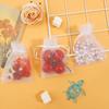 100pcs Drawstring Jewelry Small Bag for Earring Favor Wrapping Packing Pouch Packaging Wedding