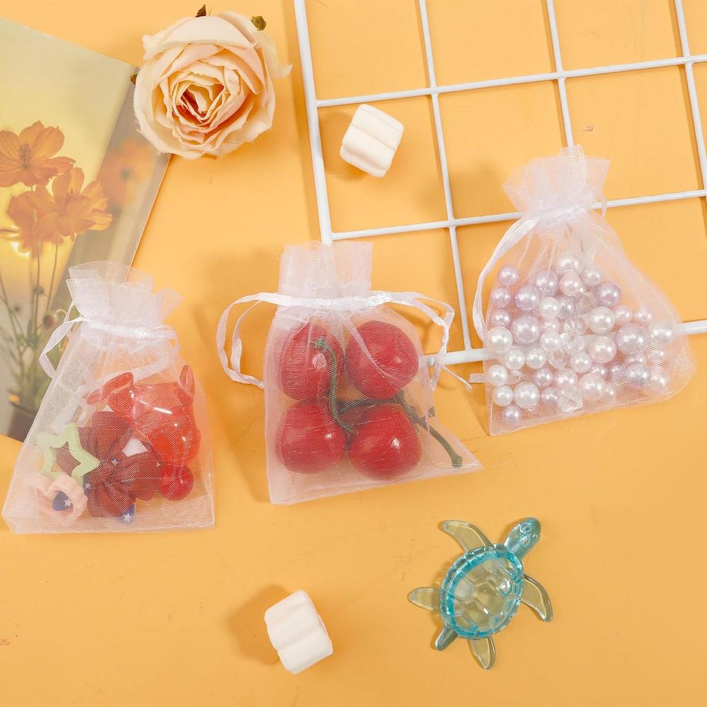 100pcs Drawstring Jewelry Small Bag for Earring Favor Wrapping Packing Pouch Packaging Wedding