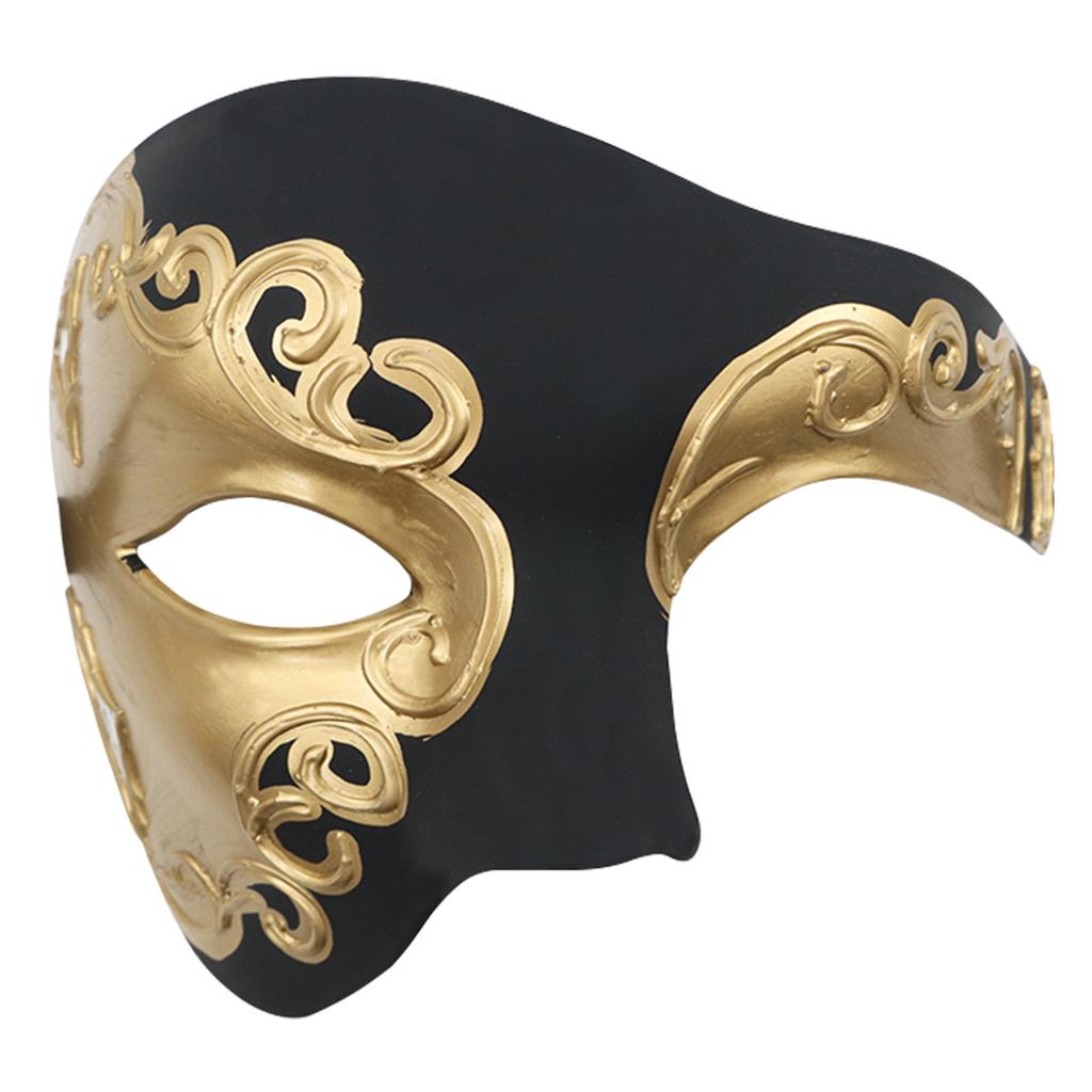 Steampunk Phantom Plastic Adult Half Face Mask Carnival Festival Bar Opera Stage Costume Prop Halloween Party Cosplay