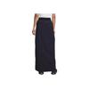 Nike Loose Solid Color High Waist Maxi Skirt Women Bottoms Black FB8355-010