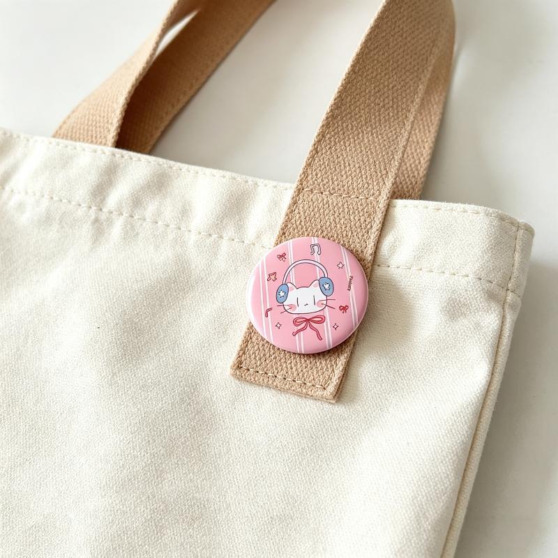 6Pcs Cute Cartoon Mini Cartoon Button Badge Kawaii Retro Girls Kids Backpack Pencil Bag Diy Decorative Brooch Pin Accessories