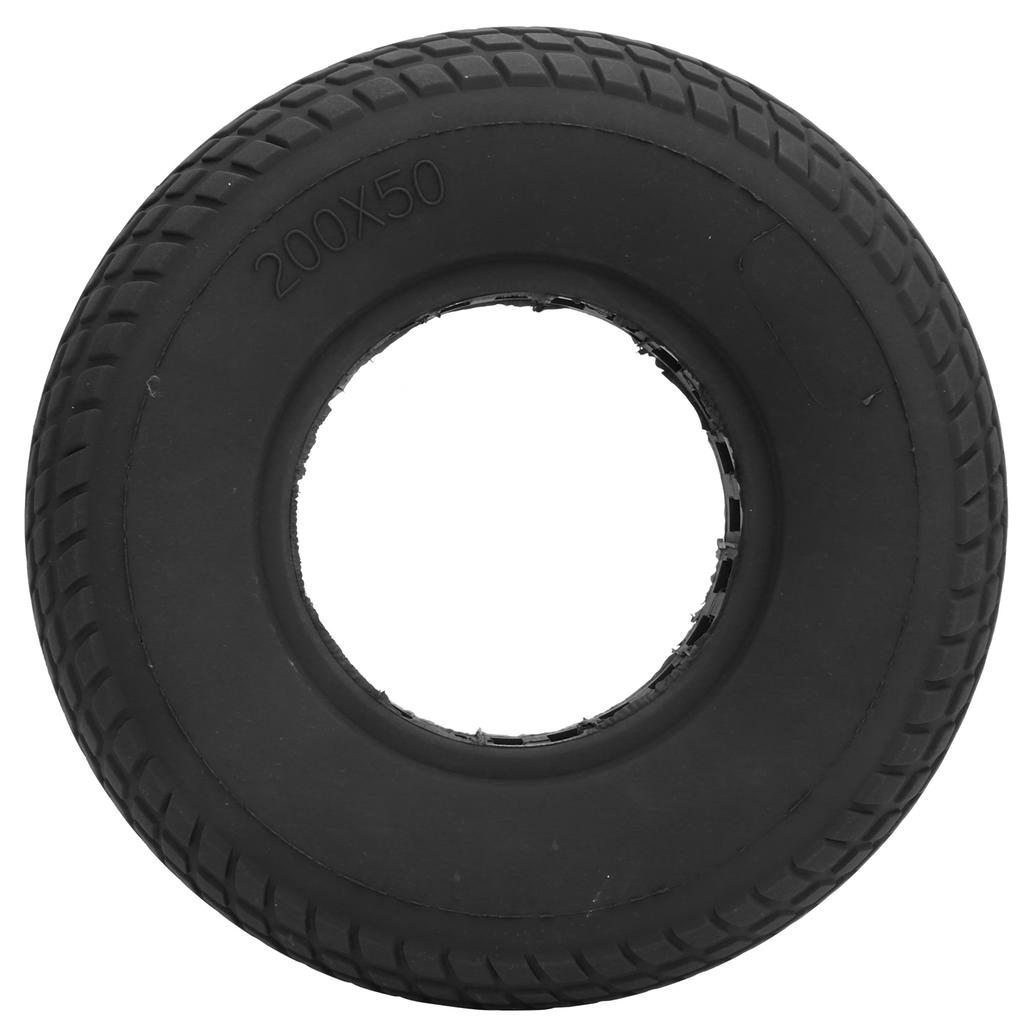200x50mm ExplosionProof Solid Tyre Rubber Tire Hollow Out Damping for Electric Scooter
