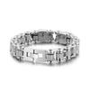 Trendy Personality Domineering Skull Bicycle Chain Titanium Steel Men'S Bracelet