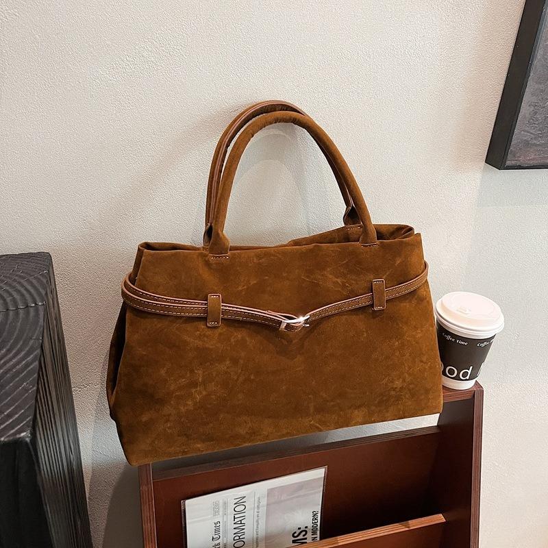 Suede Bag Women's Large-capacity New Autumn and Winter Casual Versatile Handbag Commuter Tote Bag