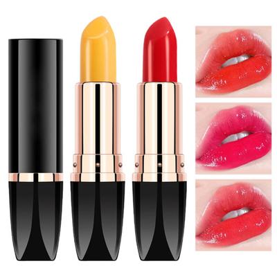 3.2g Color Changing Lipstick Long Lasting Anti-cracking Lighten Lips Lines Temperature Color Change Makeup Lip Balm