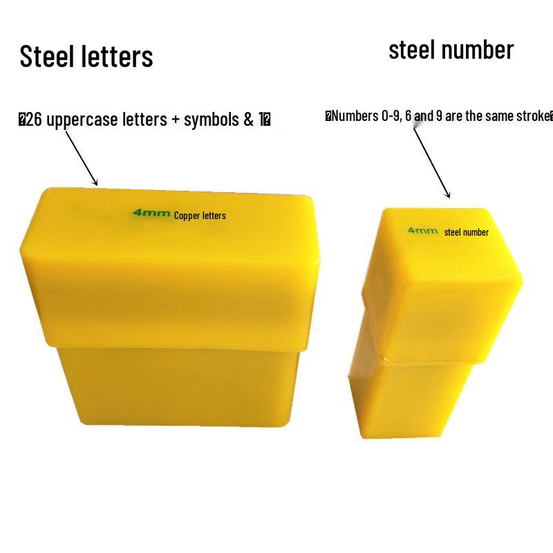 Digital Print Steel Letter & Number Punch Set