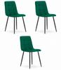 KARA Chair - Dark Green Velvet X 3
