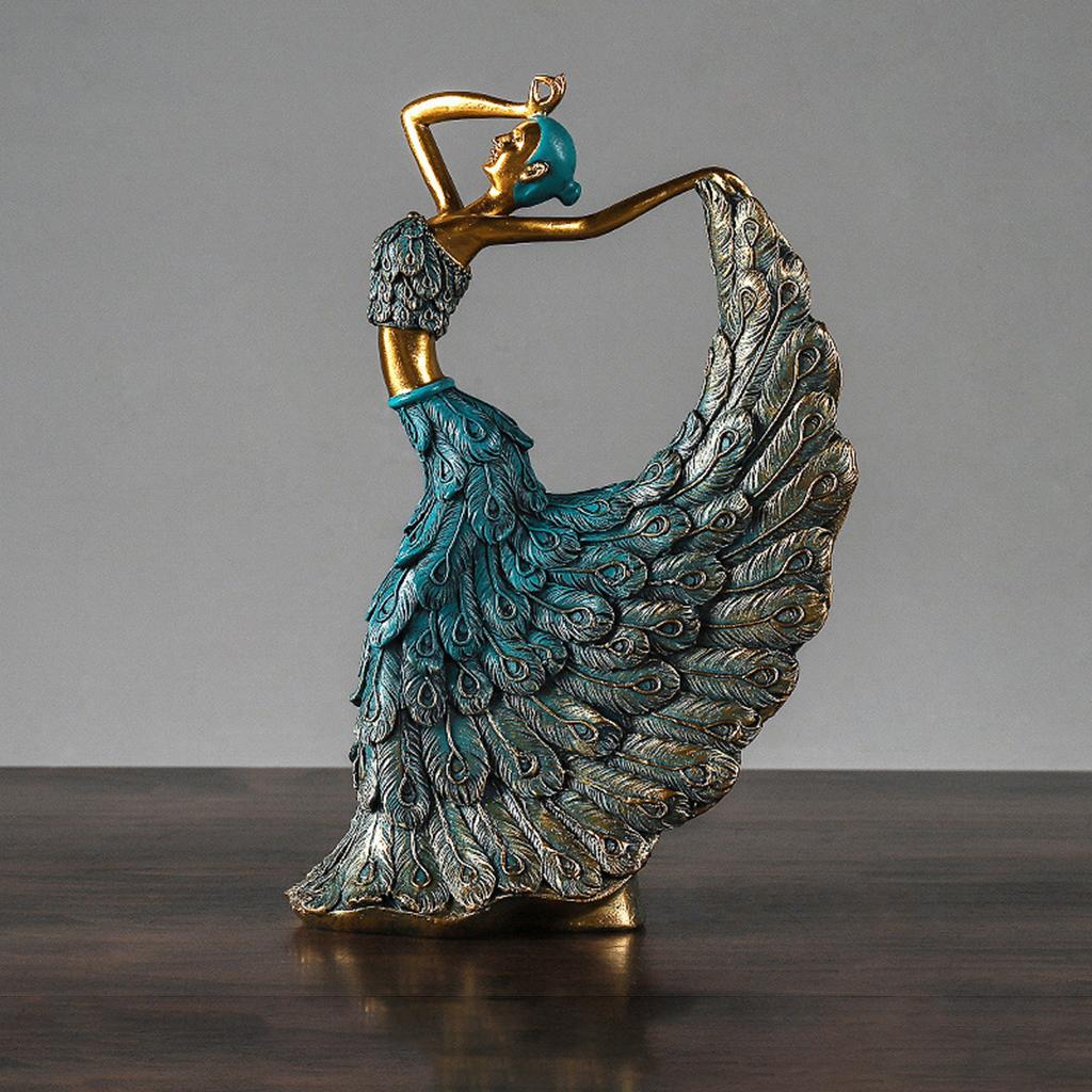 

Art Dancer Figurines Girl Dancing Statue Decor Mothers Day Gift Ornaments бронзовый
