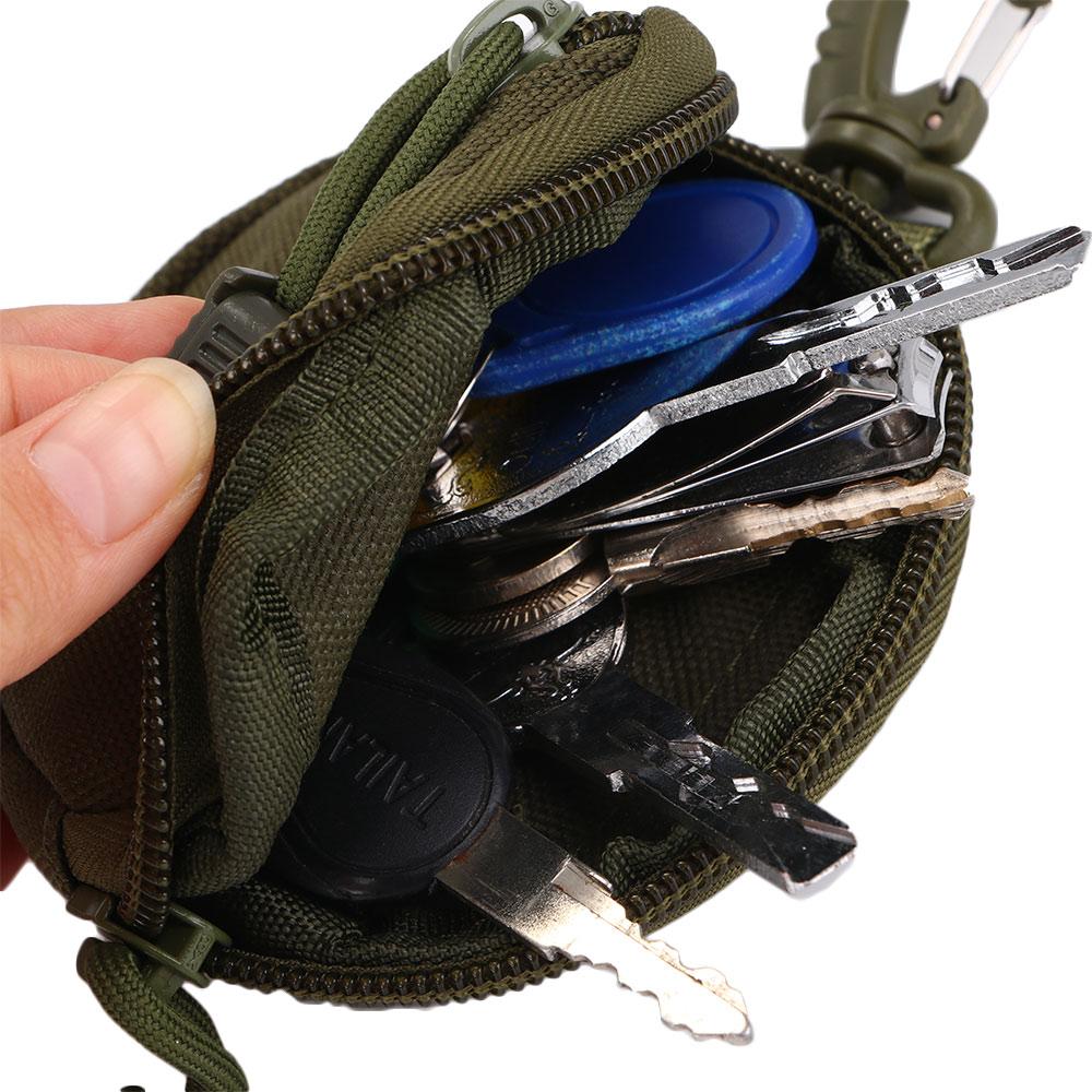 with Zipper Portable Bag EDC Outdoor Tool Key Holder Pouch Coin Purses Wallet