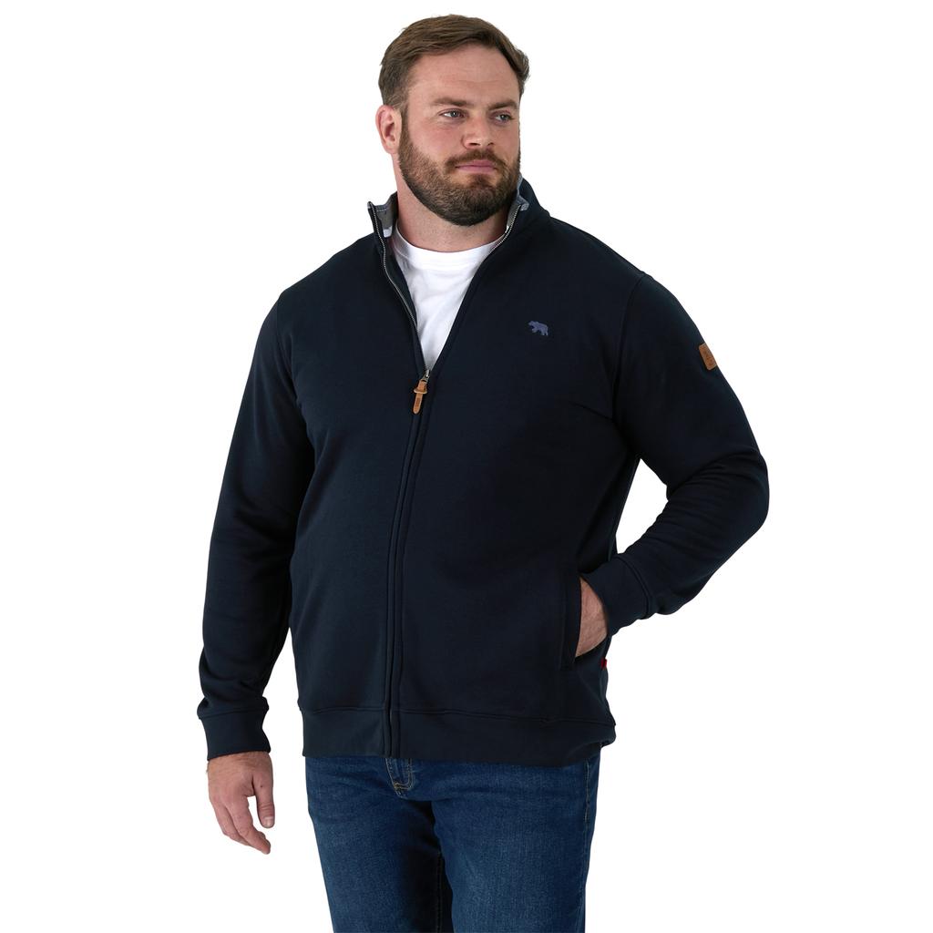 Duke Mens D555 Johnson Full Zip Kingsize Sweatshirt