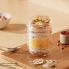 Breakfast Cup: 430ml Sealed Overnight Yogurt, Oats & Salad Jar with Spoon, Portable Glass for Milk Tea