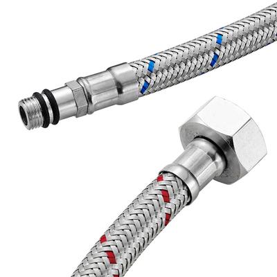 G1/2 G3/8 G9/16 50cm 1 para Elastyczne wężyki hydrauliczne ze stali nierdzewnej Zimna Gorąca bateria mieszająca Wężyki doprowadzające wodę Część łazienkowa