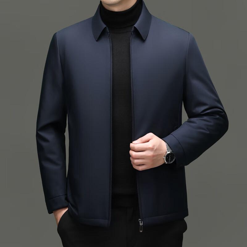 Firstview Men's Lapel Lamb Wool Lined Cotton Jacket FV25D1677