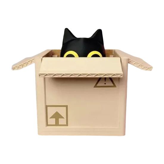 4 stk Søt Katt Boks Brikkesett Katteformede Brikker Sklisikre Varmeunderlag Kattunge i Boks Brikker Skrivebord Kaffebord Dekor for Katteelskere