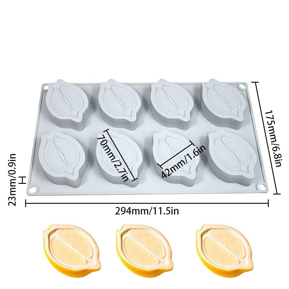 Fruit Shape Bento Cake Silicone Mold Silicone Material Gypsum Making 3D Soap Candle Wax Mould Pudding Mold Dessert Making
