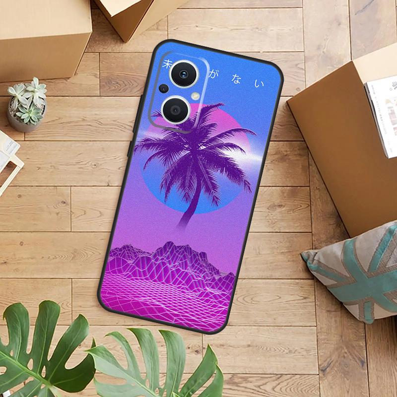 Vaporwave Art Case For OPPO Reno 14F 13F 12F 10 11 12 13 14 Pro 8T 7 8 Lite OPPO Find X8 X6 X5 X9 Pro Cover