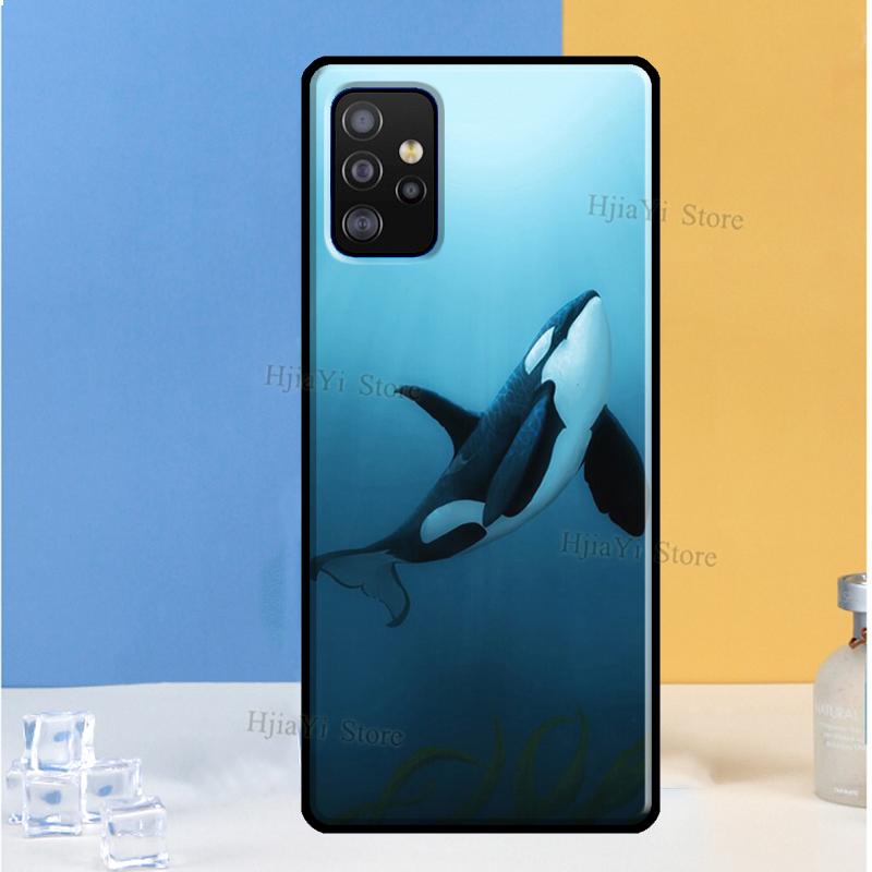 Cartoon Whale Case For Samsung A71 A51 A31 A11 A72 A52 A42 A32 A12 A21S A20e A10 A20 S A30 A40 A50 A70