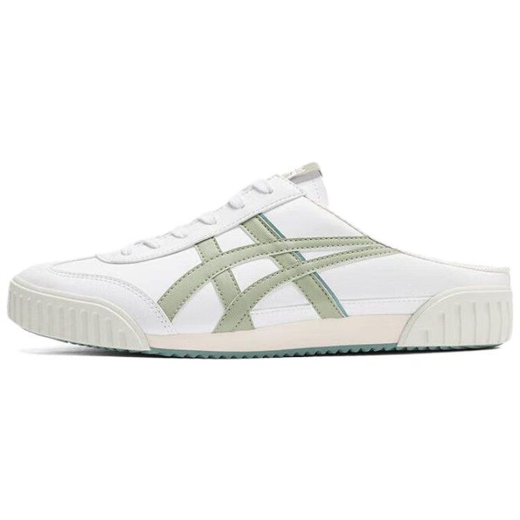 ONITSUKA TIGER Machuation Sabot Comfortable Non-Slip Durable Low-Top Casual Shoes Unisex Sneaker White Green 1183C012-102