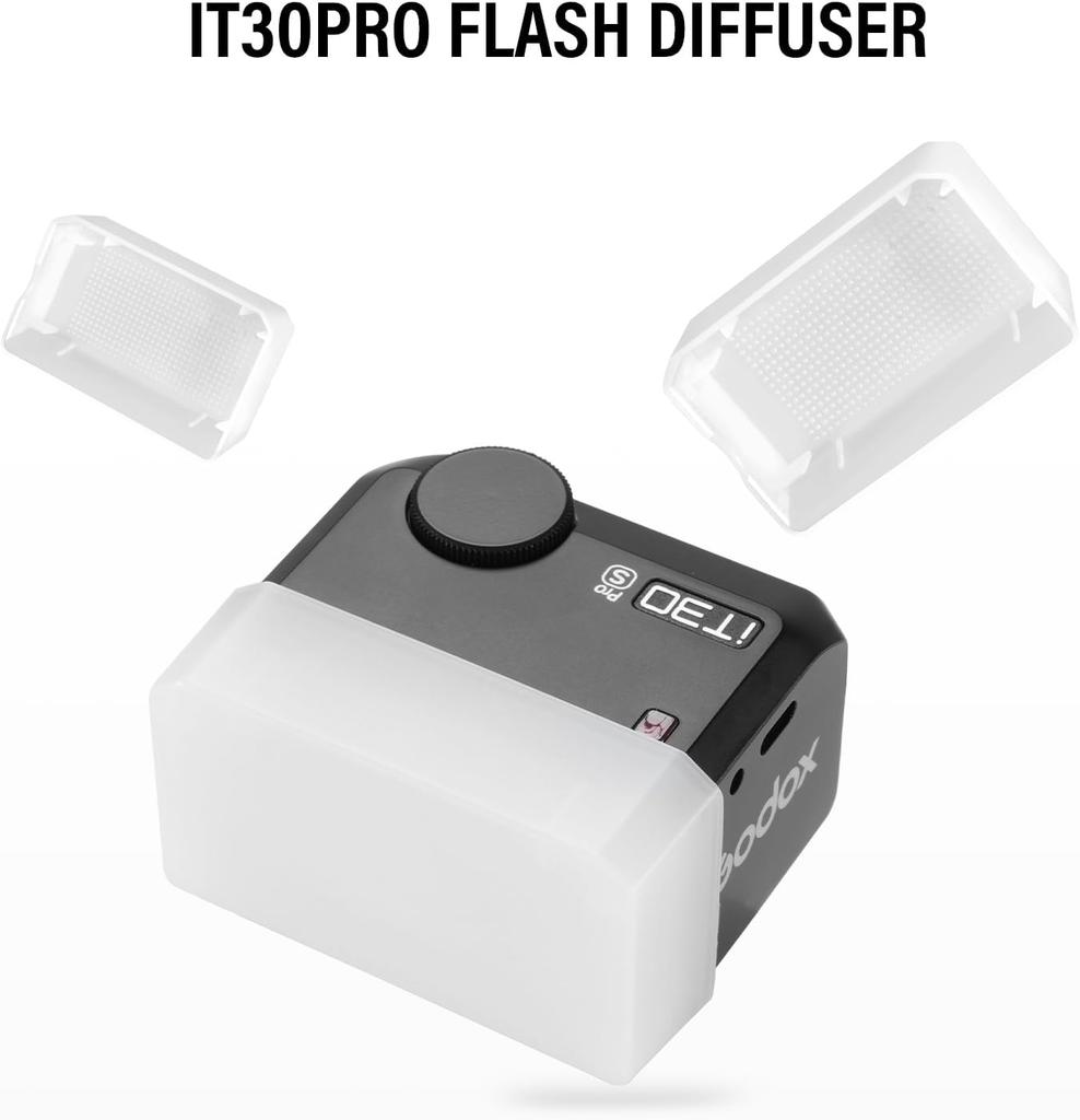 soonpho Flash Diffuser for Godox IT30 PRO Mini TTL Flash IT30Pro Diffuser IT 30 Pro Diffuser for Godox IT30 PRO C/N/S/F/O/P