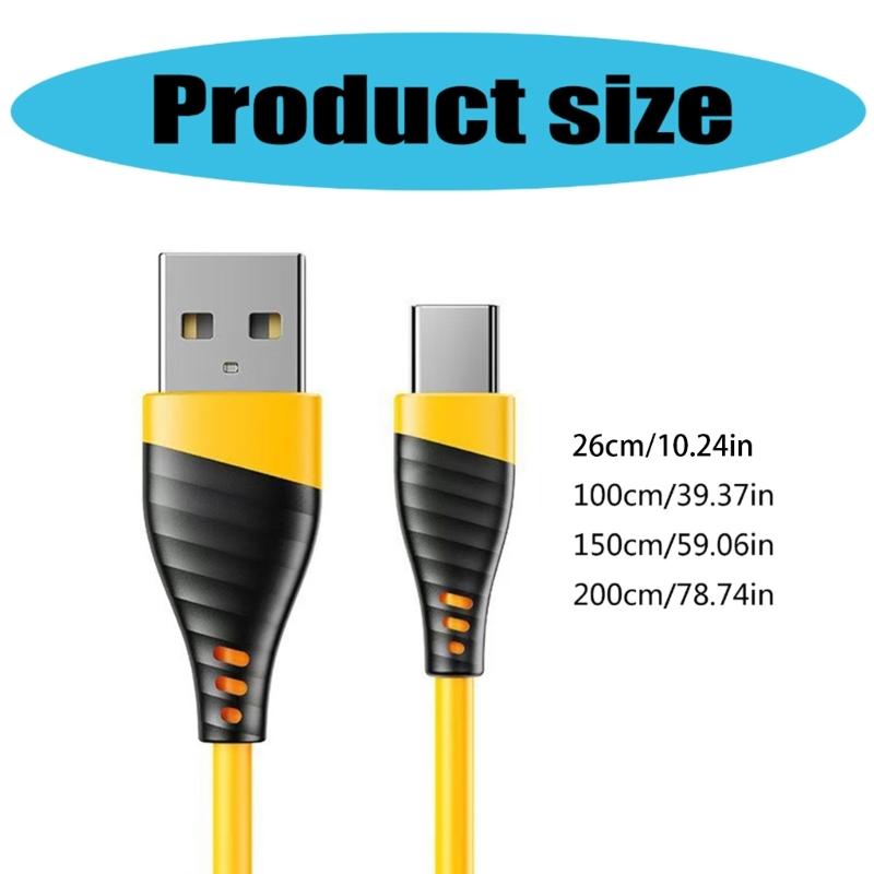 120W USB C Cable Durability Nylon Cord Offers Fast 6A Charging And Data Sync Charging Cord For Various Devices