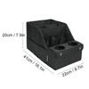 Desktop Storage Box with 4 Compartments Cup Holders Oxford Cloth Waterproof Foldable Versatile  Car Seat Organizer for Household