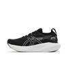 ASICS Womens Gel Nimbus 25 'Black Pure Silver' (women's sizes) Black / Pure Silver Running Shoes 1012B356 001