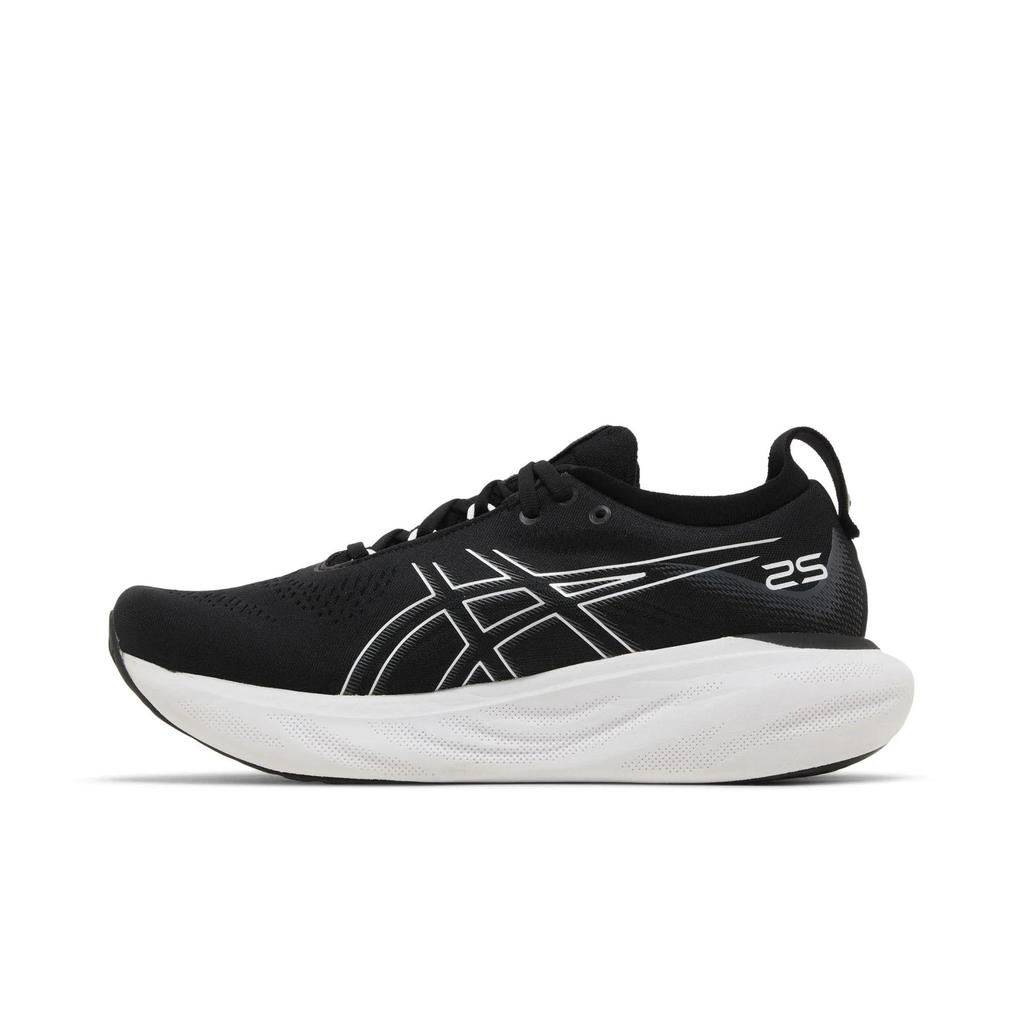 ASICS Womens Gel Nimbus 25 'Black Pure Silver' (women's sizes) Black / Pure Silver Running Shoes 1012B356 001